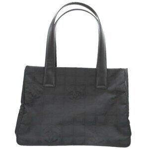 Chanel Travel Line Tote Neutra Canvas Black Bag